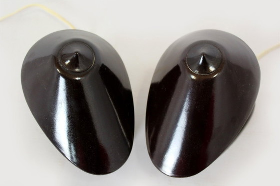 Image 1 of Bauhaus Bakelite Table Lamps from Esc, 1940s, Set of 2