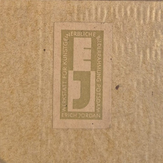 Oskar H. Hagemann – “Mädchenkopf”, 1952 | Olie op hardboard | Tentoongesteld 1953 – Schilderijen & Tekeningen (photo 5 of 6)