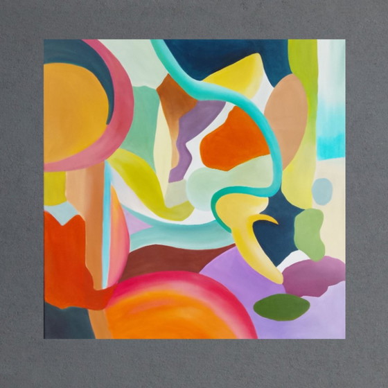 Image 1 of Acrylic painting #river 100x100cm