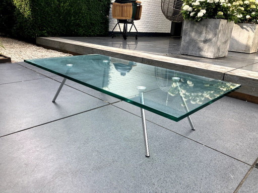 Maupertuus glazen salontafel 130x70x30cm