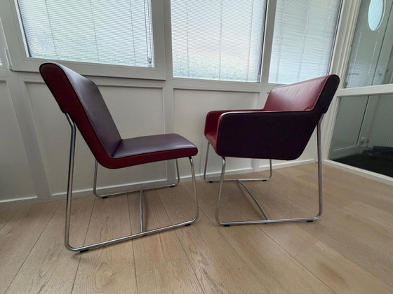 Image 1 of 4x Leolux dining chairs