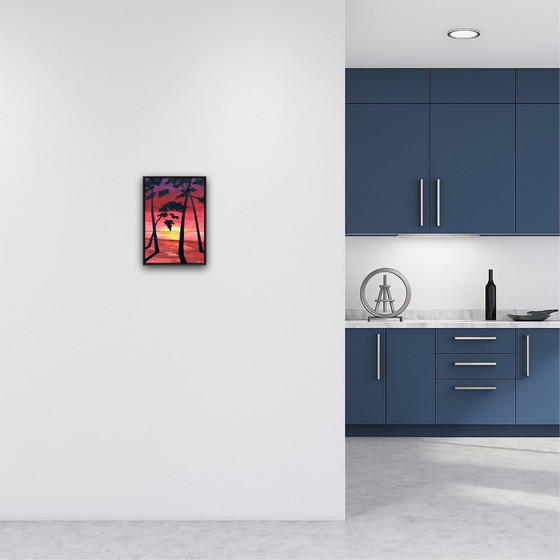 Image 1 of Gouache et Encre sur papier naturel 250g.  30x21cm. 