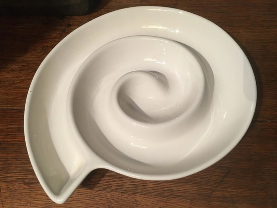 Plat en céramique en forme d'escargot – Vaisselle, Porcelaine, Vintage (photo 8 of 8)