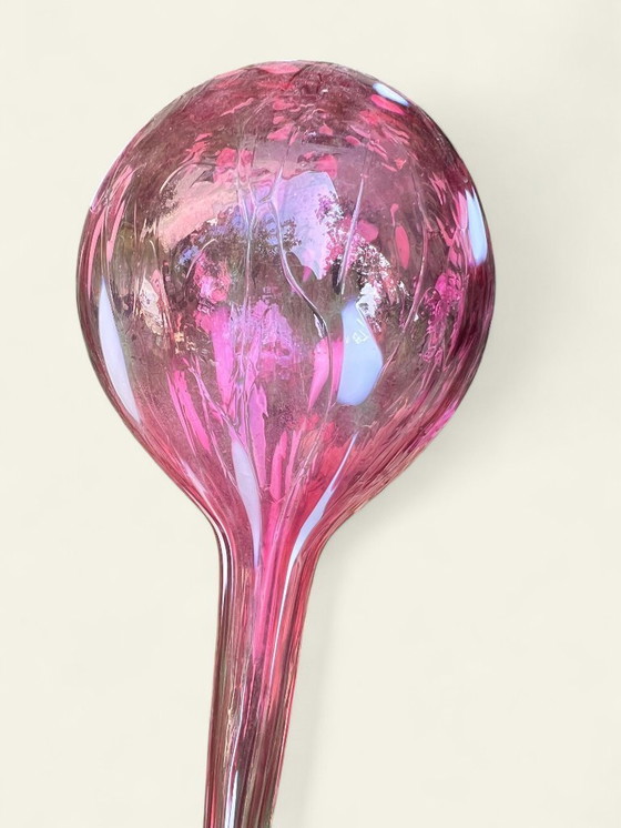 Image 1 of Zeldzame vintage glazen gietballen - jaren 80 - Joska kristal (set van 2)