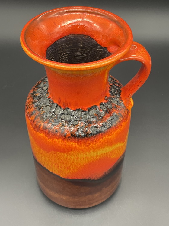 Jasba Fat Lava Vaas met oor N 602/12-25, jaren 70 – Vazen, Ceramic (photo 5 of 8)