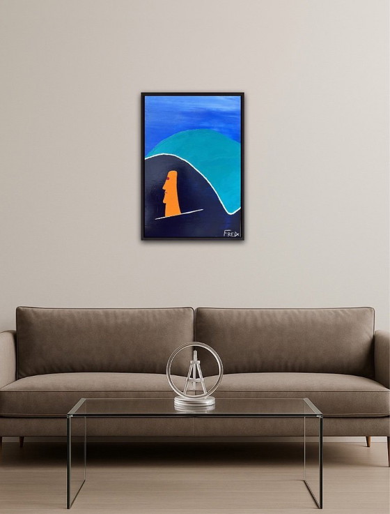 Image 1 of Acrylic on stretched canvas 55x38cm.