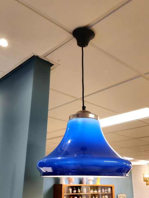 Vintage Blue Pendant Ceiling Lamp Plastic