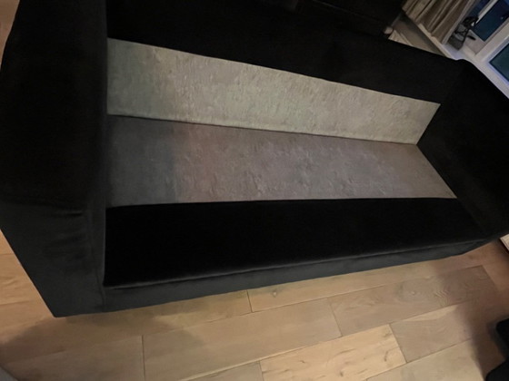 Image 1 of Gelderland Sofa 5811 – neu bezogen mit schwarzem Samt