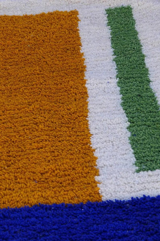 Handgemaakt loper tapijt 300cm x 100cm – Vloerkleden en tapijten, Wool, Modern (photo 4 of 13)
