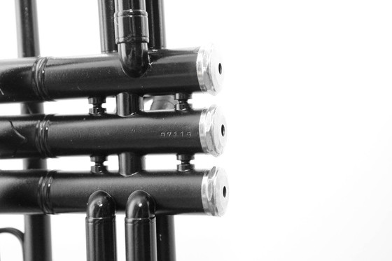 Image 1 of Trumpet lamp floor lamp black glass shade unique