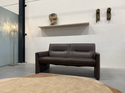 Leolux Boa Vista 2-Sitzer-Sofa, braunes Leder