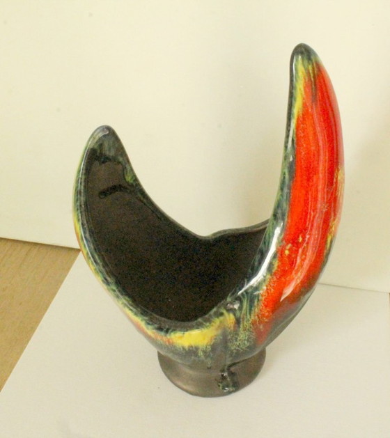 French Design Ceramic Vase – Hand-Signed Monogram JAD (1960s) (photo 8 of 11)