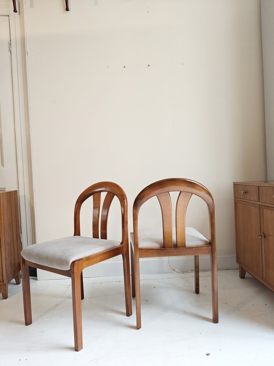 Zes Vintage Eetkamerstoelen Lubke – Wood (photo 4 of 13)