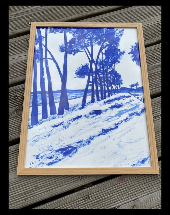 Image 1 of Acrylic on hahnemuhle paper.  Format 40x30cm