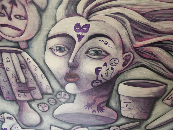 Olieverf schilderij Petra Kwaadgras – Kunst, Canvas, Aluminium (photo 4 of 5)