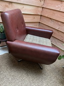 Vintage Draaibare Fauteuil