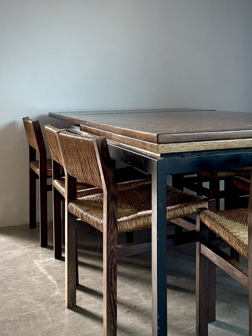 Midcentury Modern | Dining room set with 12 chairs