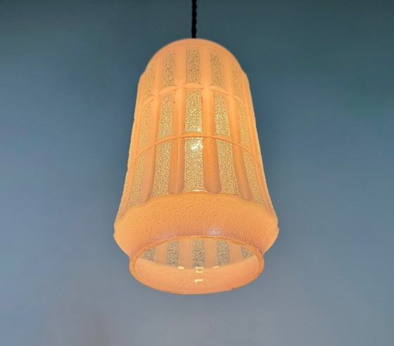 Image 1 of Vintage Glass Ceiling Light, 1970s
