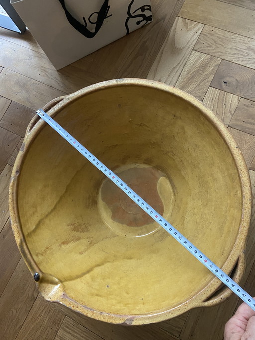 Large skimming bowl from France 19th century