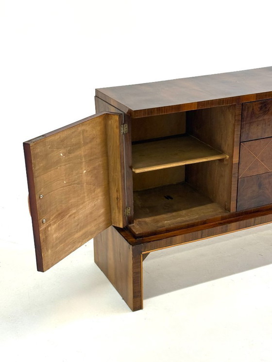 Image 1 of Italian walnut Art Deco / Art Nouveau sideboard