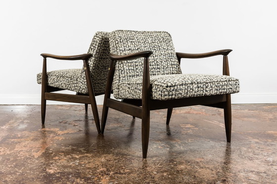 Image 1 of Mid Century Moderne Fauteuils Gfm 87 Door Juliusz Kędziorek, Gfm, Polen, 1960's, Set Van 2