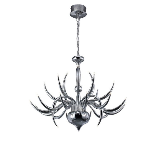 Llamas 15-Light Chandelier in Polished Chrome – kroonluchters, Metal