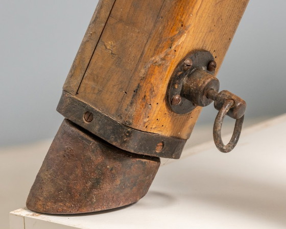 Image 1 of European Vintage Leather Gym Bench or Table, 1950s