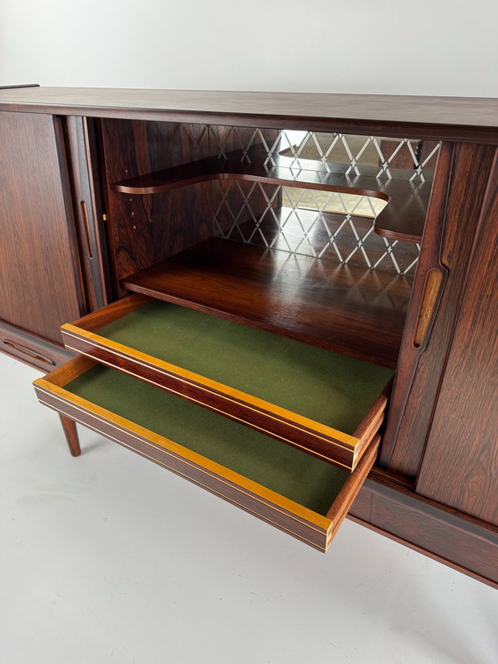 Image 1 of Ærthøj Jensen & Mølholm Rosewood Sideboard – Danish Craftsmanship with Hidden Bar