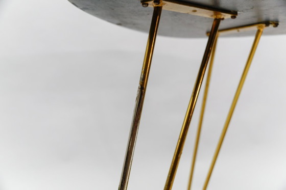 Image 1 of Farbenfroher Couchtisch aus Mosaik und Messing, Italien, 1950er Jahre