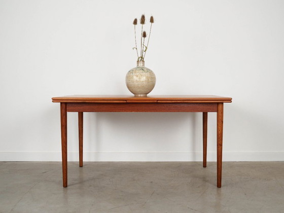 Image 1 of Table en teck, design danois, années 1970, fabrication : Danemark