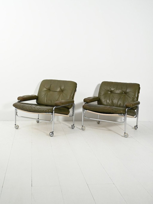 Coppia di poltrone “Lovisa” di Pethrus Lindlöf, anni ’70