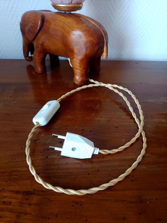 Image 1 of Lampada a forma di elefante in vetro Clichy, Art Déco