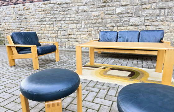 Image 1 of Asko jaren 60 Scandinavische zitgroep: bank, fauteuil en zitbanken in vintage stijl