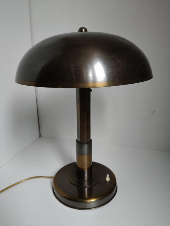 Image 1 of Bauhaus Art Deco Messing tafellamp 