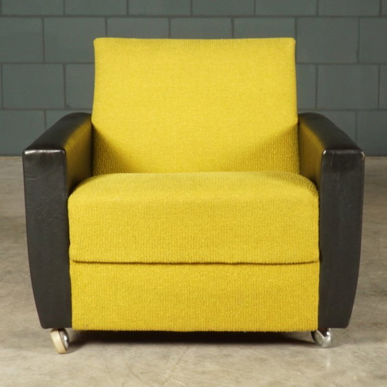 Fauteuils vintage – années 1960 – Skai, Textile (photo 10 of 14)