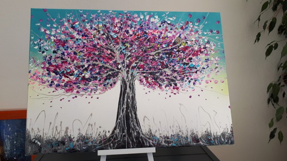 Evelina Vine - Wishes in Bloom - Artist's painting – Paintings & Drawings, Canvas (photo 5 of 8)