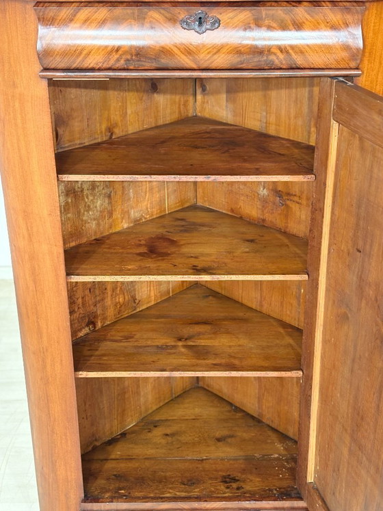 Image 1 of Biedermeier Eckschrank / Vertiko – um 1880