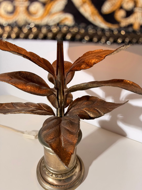 Image 1 of Willy Daro Table Lamp with Sculptural Leaf Base
