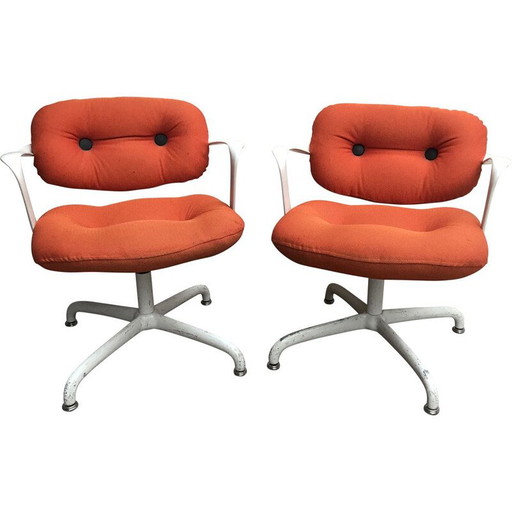 Coppia di poltrone vintage Knoll Hanna & Morrison anni '70