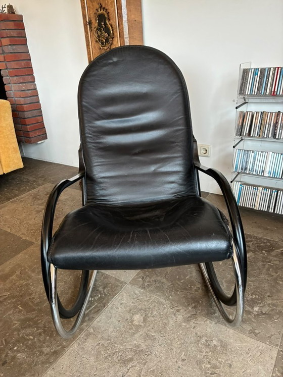 Strässle Paul Tuttle Nonna Rocking chair – Leather, Metal (photo 2 of 7)
