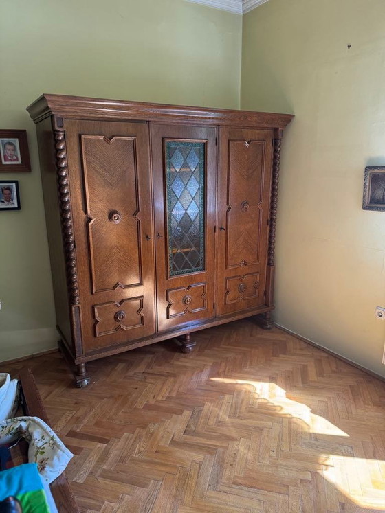 Spanish Style Oak Wardrobe, Early 20th Century (photo 2 of 5)