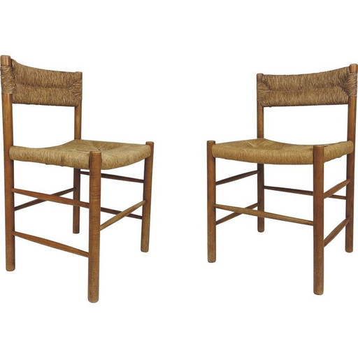 Pairs of vintage Dordogne chairs by Robert Sentou