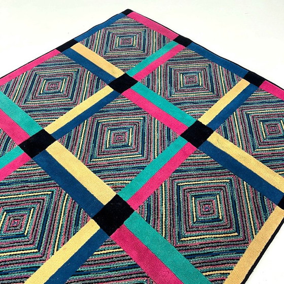 Tappeto in lana multicolore di Missoni, anni '80 – Tappeti (photo 3 of 6)