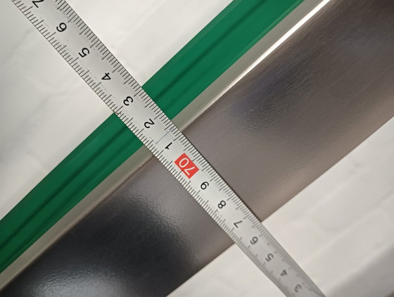 Image 1 of Beistelltische aus Edelstahl, dickes Glas, sehr schwer