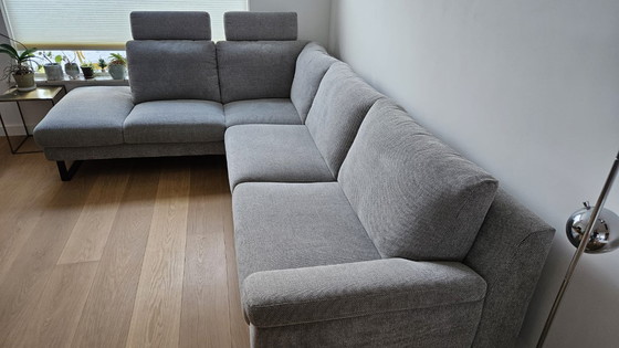 Image 1 of Beautiful light gray corner sofa from Montel (1.5 years old)