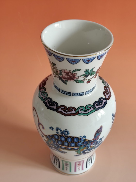 Zeldzame Franklin Mint Porseleinen Vaas (1986) Uniek Collectors Item – Decoratieve objecten, Porcelain (photo 3 of 5)