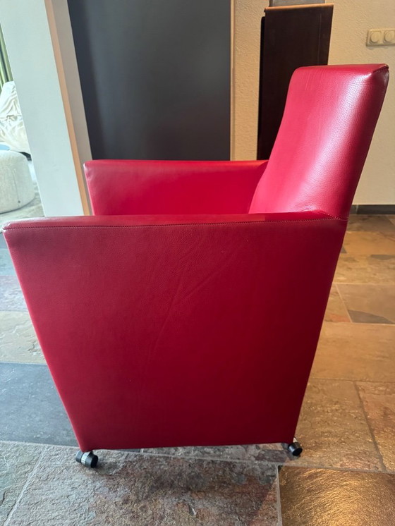 Image 1 of Te koop 6 eetkamerstoelen van Bert Plantage. (Z.g.a.n.)