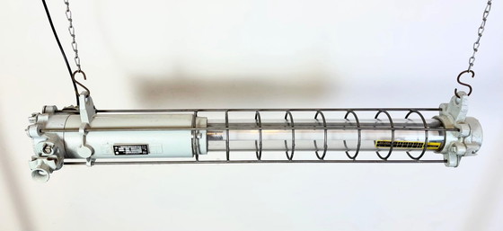 Image 1 of Lampada a sospensione industriale grigia di Elektrosvit, anni '80