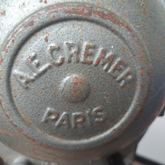 Image 1 of Lampe de théâtre vintage industrielle Cremer sur trépied - Paris