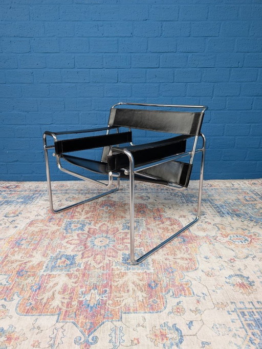 Poltrona Wassily vintage, stile Marcel Breuer